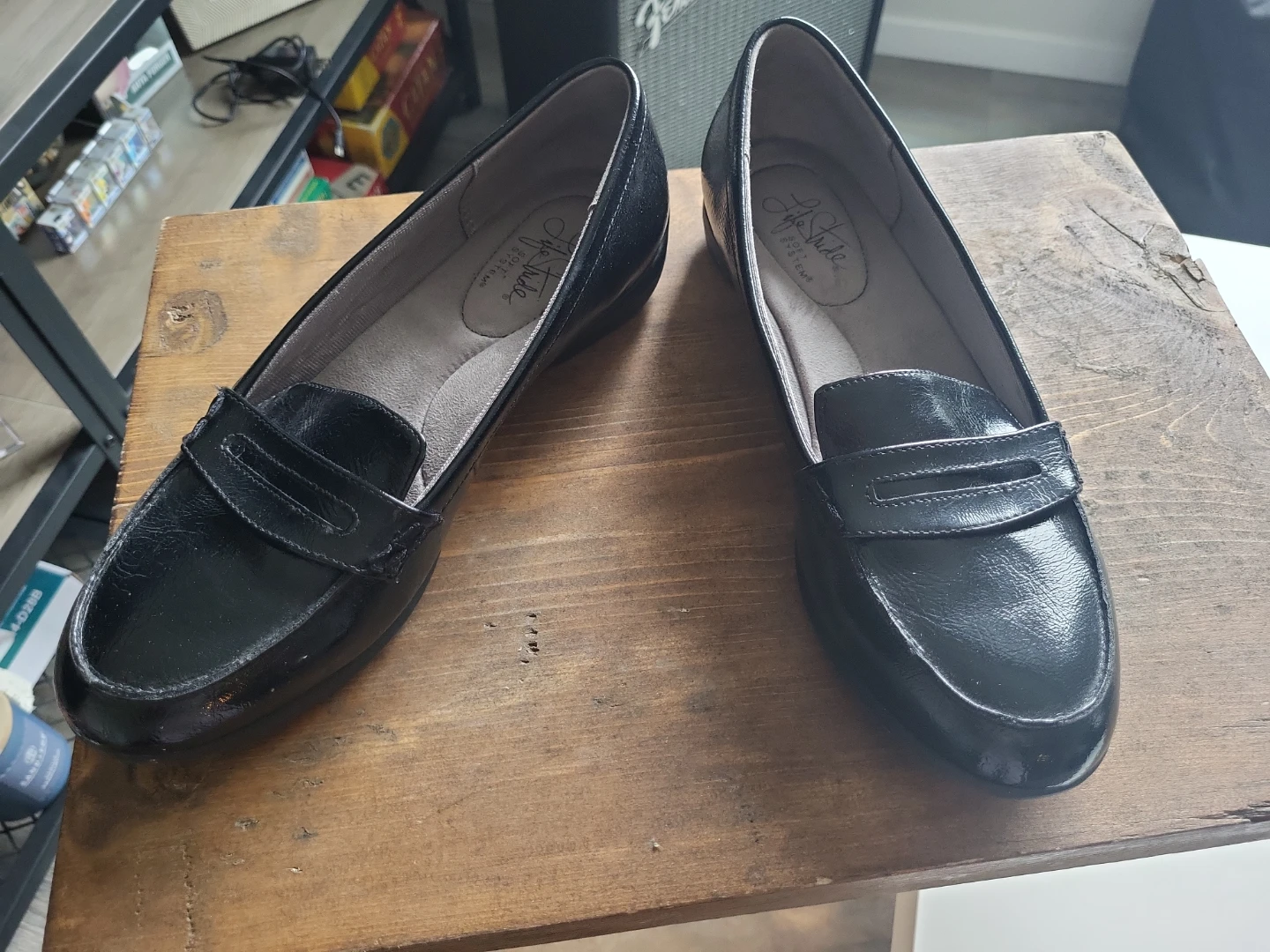 LifeStride Black Loafer Shoes SizeUS 8