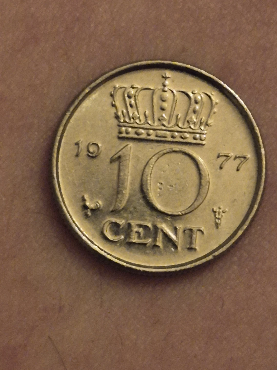 1977 Netherlands 10 Cent Coin - Queen Juliana