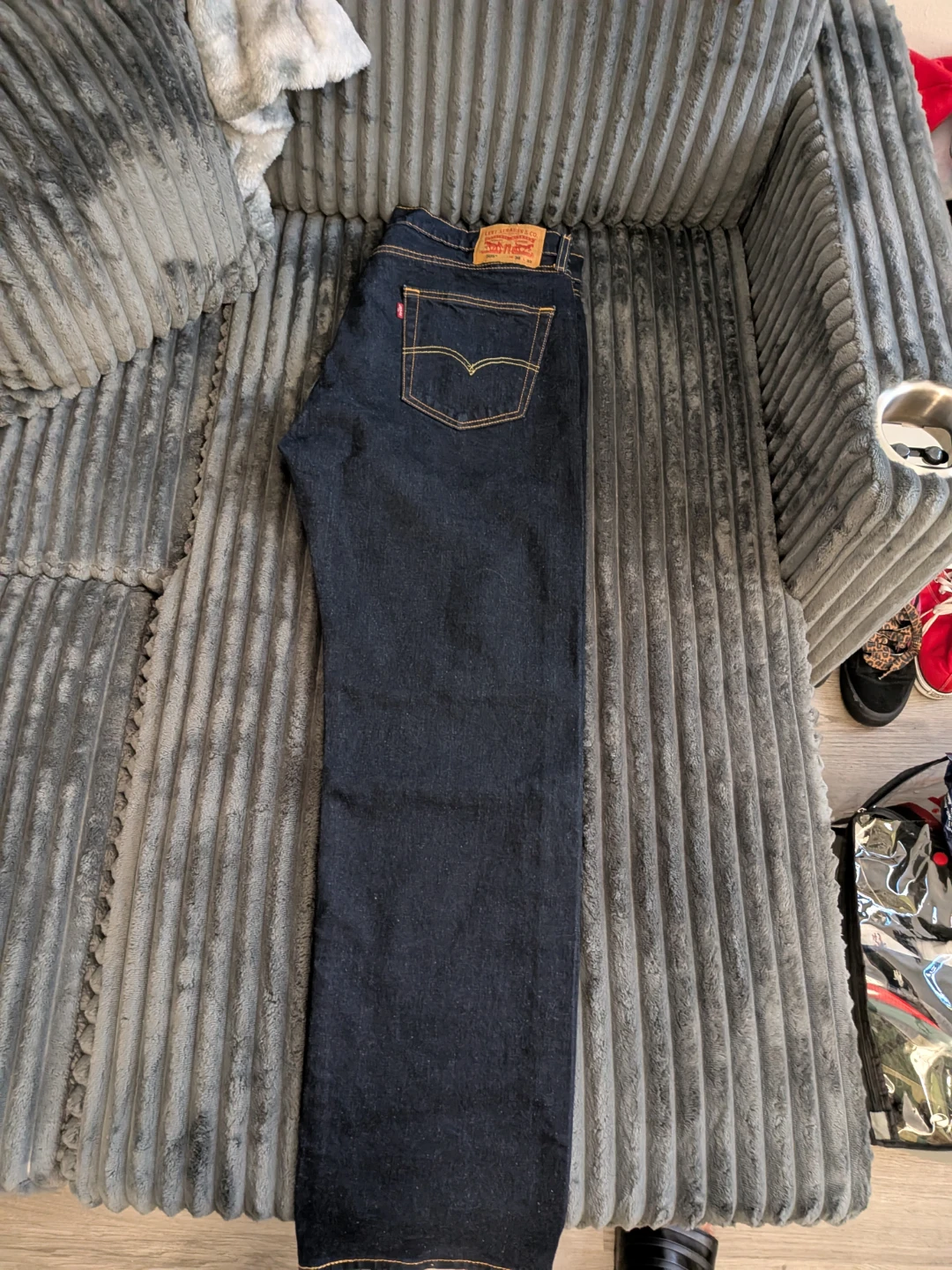 Levi's 505 Dark Wash Jeans - W36 L32 - photo 3