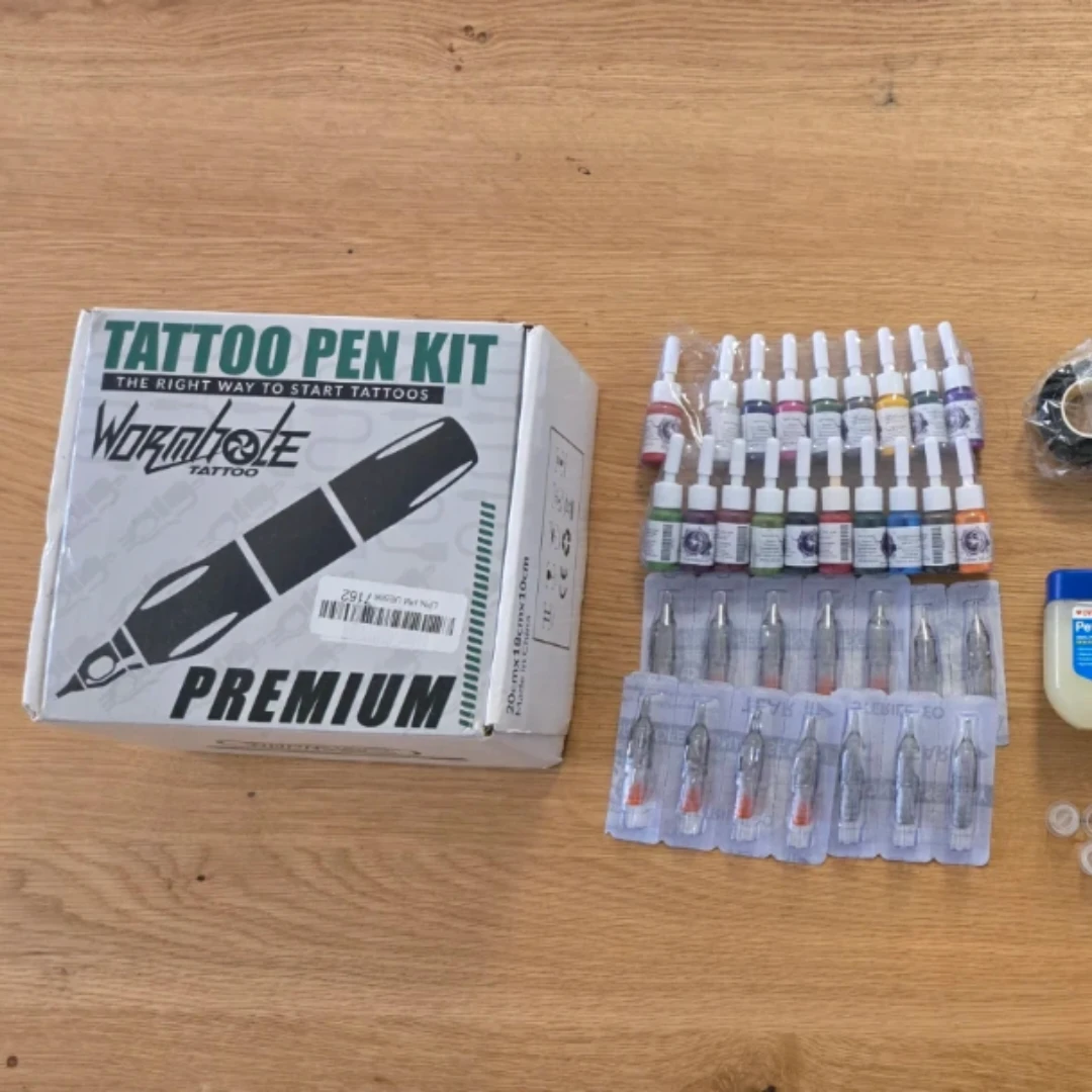 Tattoo Pen Kit – Beginner Full Set (Lightly Used)