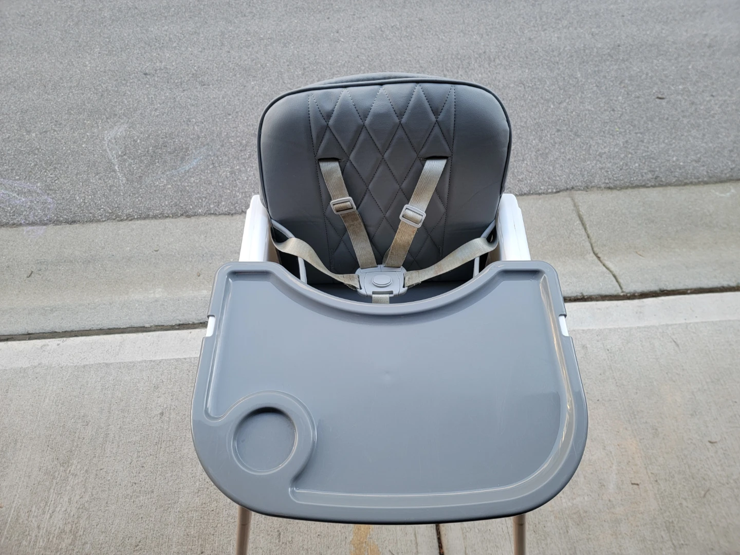 Grey High Chair with Tray - photo 2