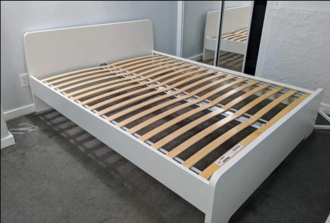 Ikea queen Bed Frame with slats