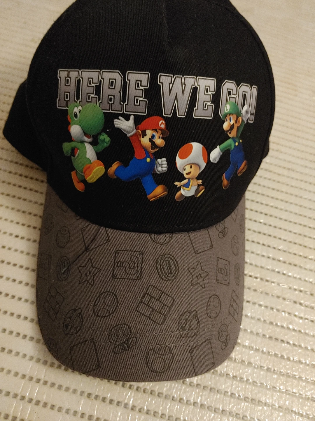 Super Mario "Here We Go!"Youth Baseball Cap