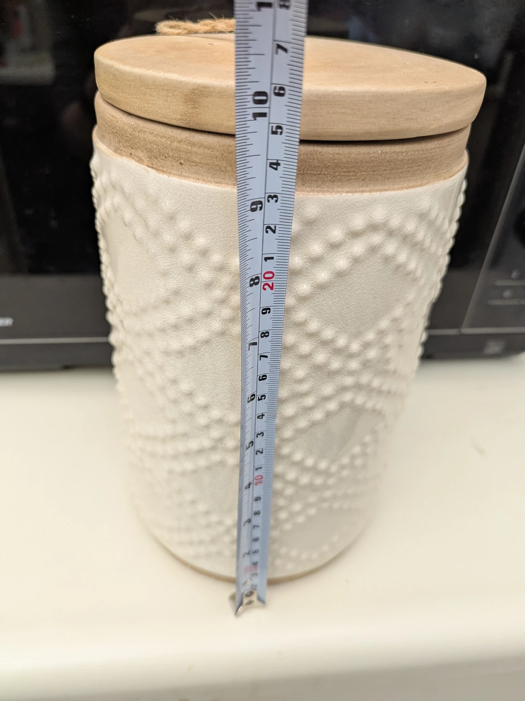 White Ceramic Storage Canister - photo 4