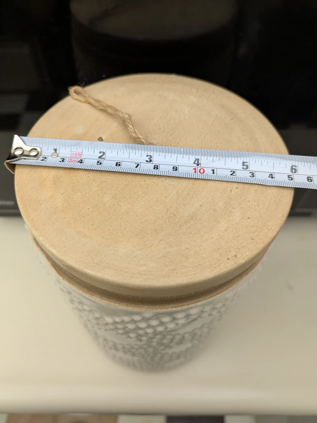 White Ceramic Storage Canister - photo 5