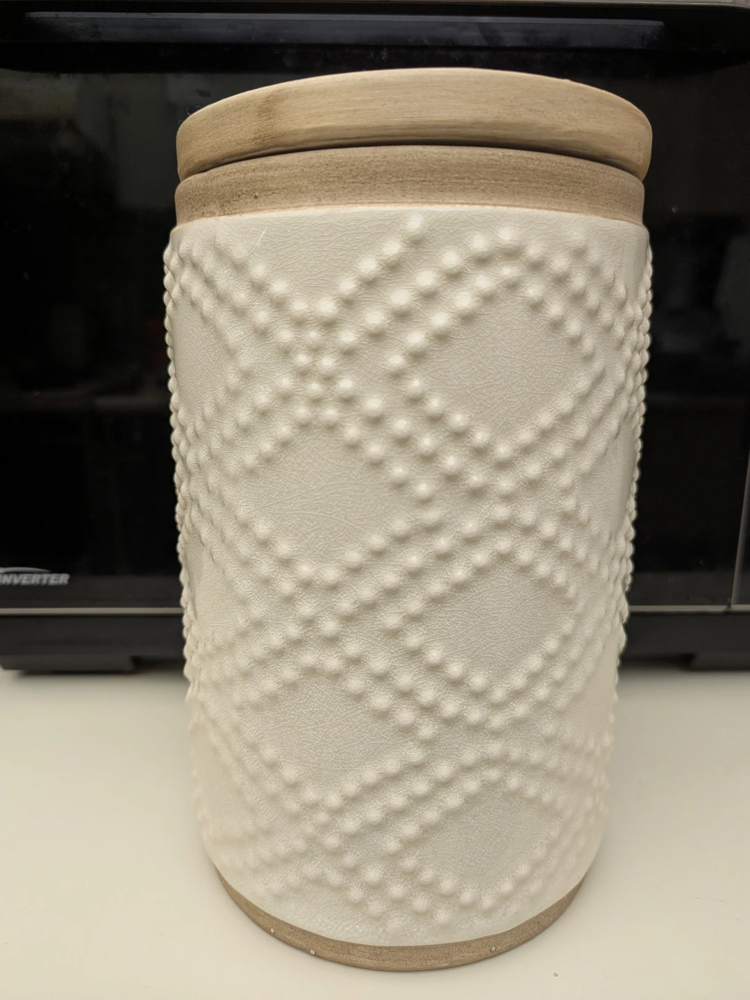 White Ceramic Storage Canister