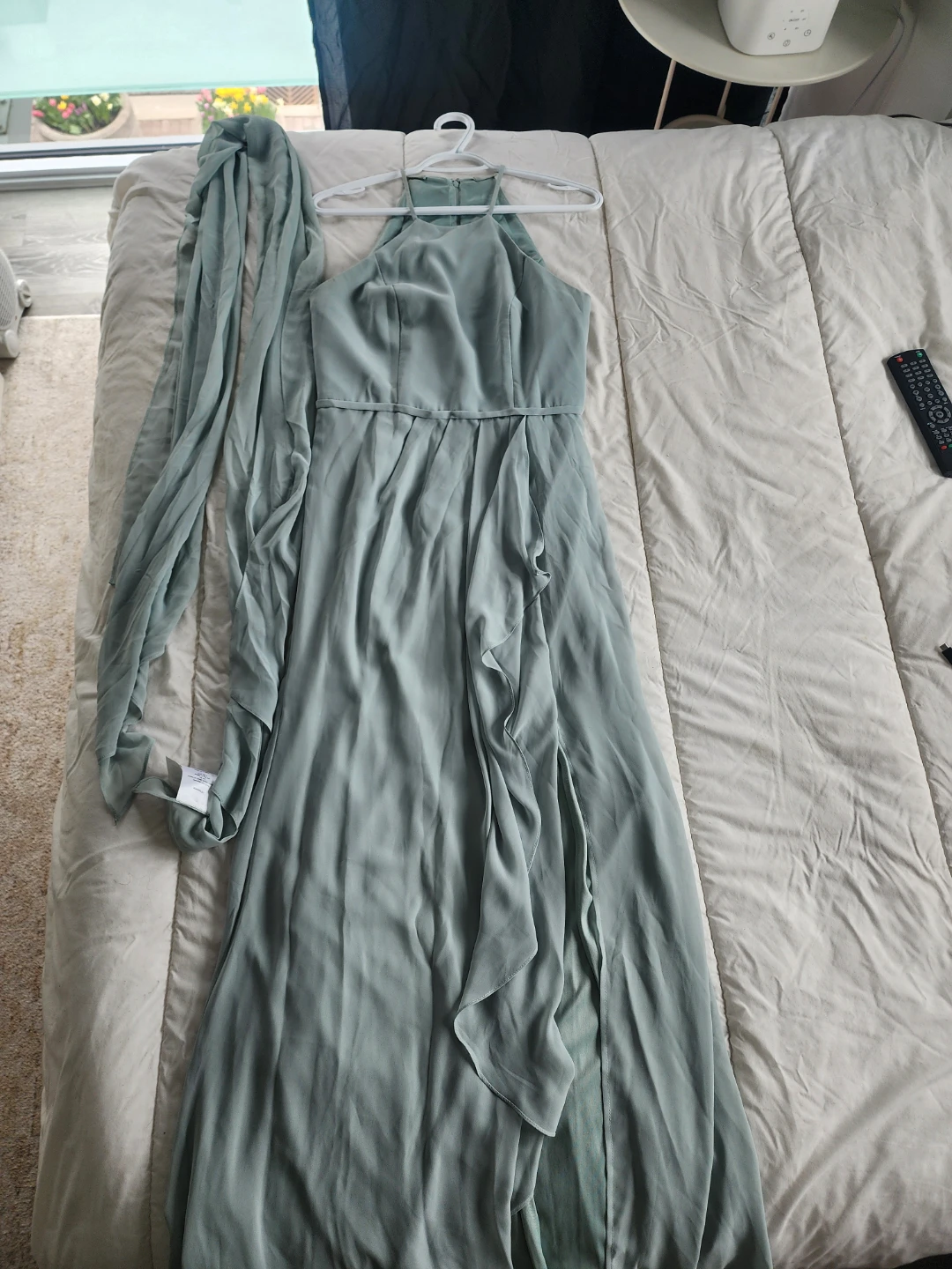 David's Bridal Women's Halter Neck Maxi Dress - photo 3