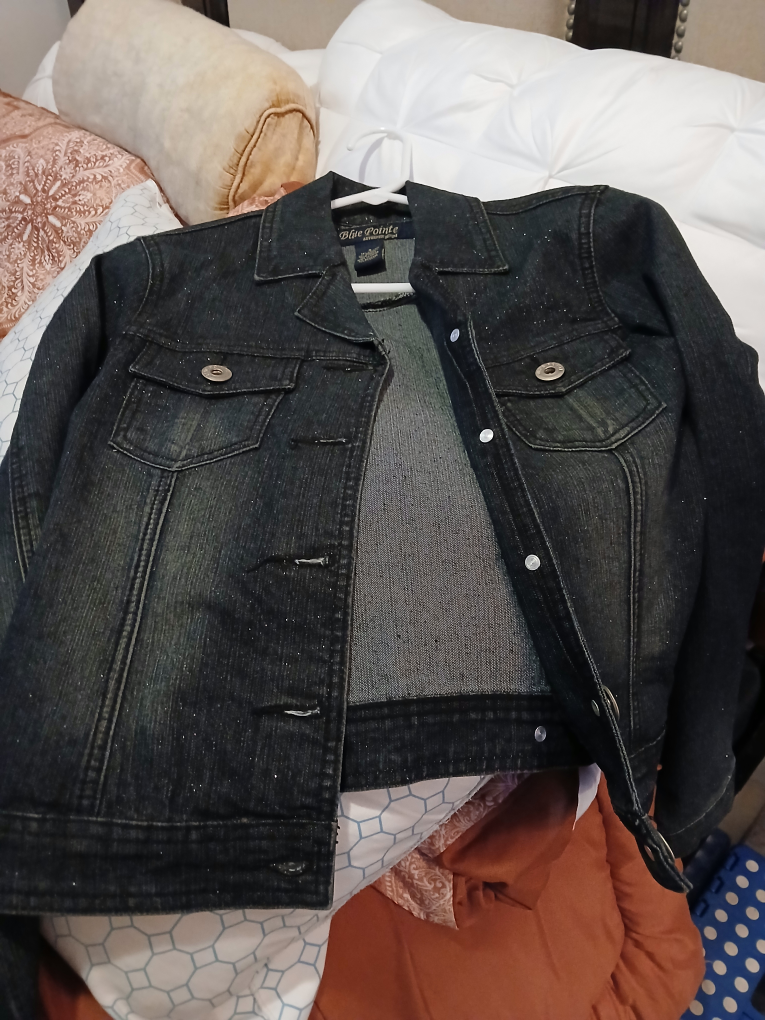 Blue Point Denim Jacket and Skirt Set - photo 2