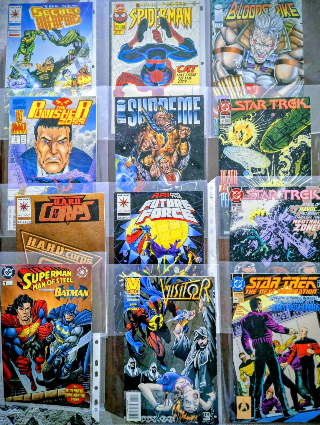 12 Pristine 90's Comic, Superman & Spiderman Variants - photo 2