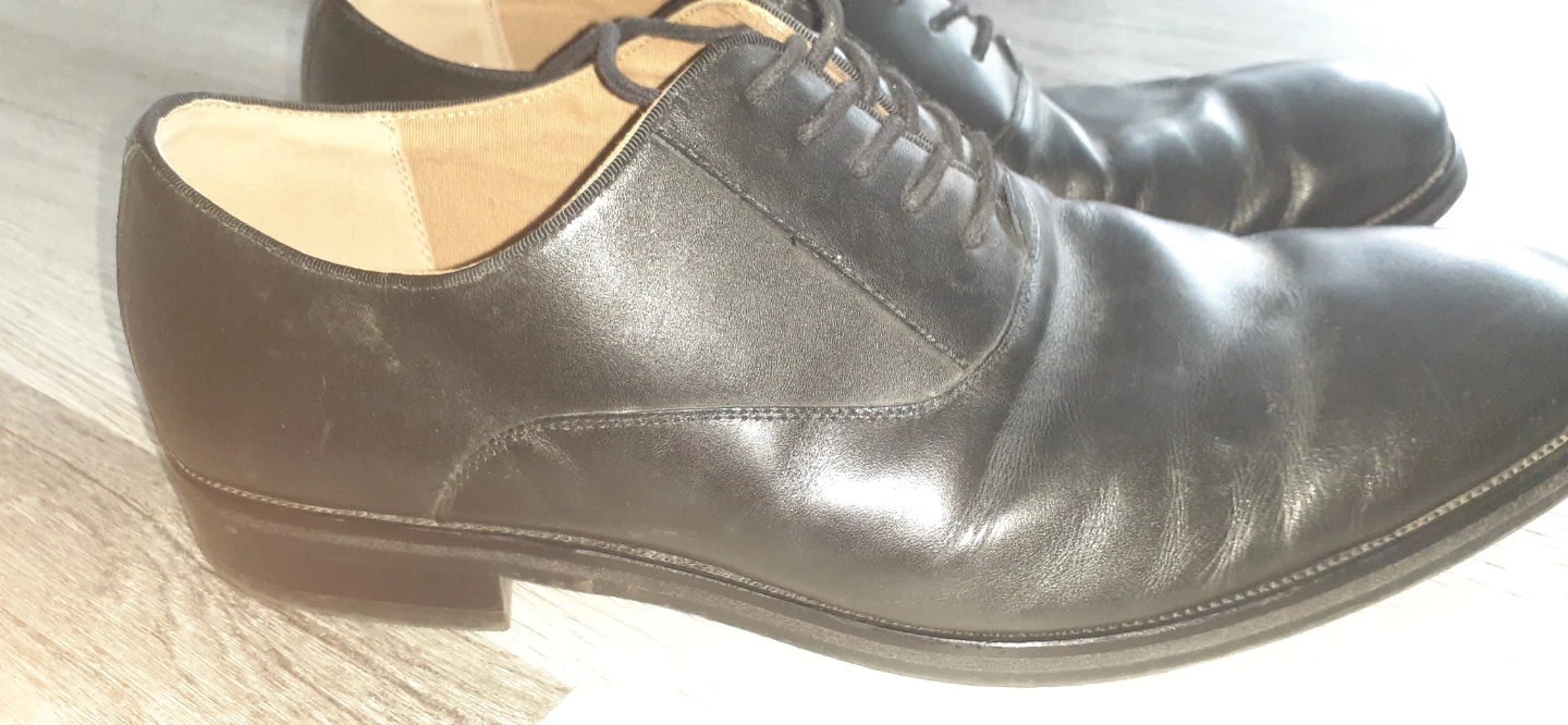 Black Leather Dress Shoes - photo 3