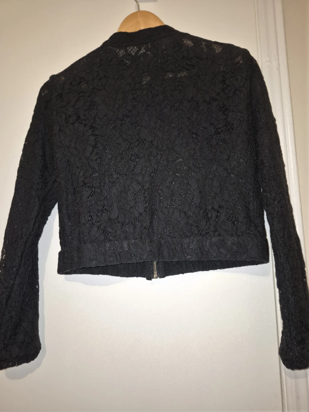 Black Lace Bomber Jacket - photo 2