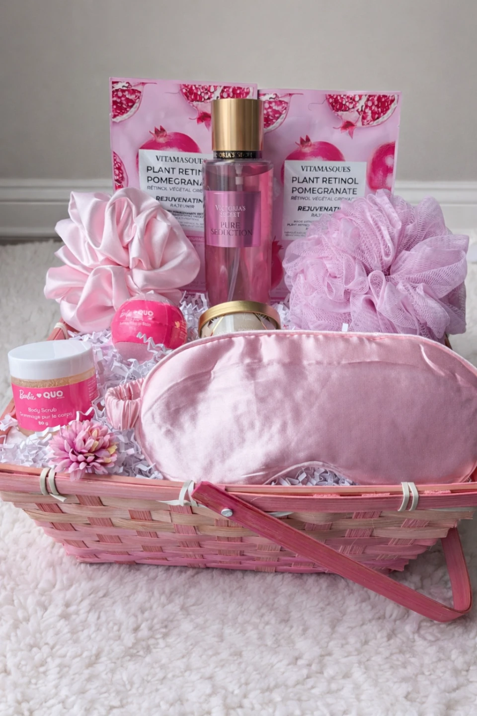 💖 Victoria’s Secret Pink Self-Care Gift Basket – Ready to Gift 💖