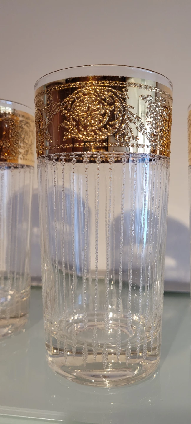 Set of 6 Culver Ltd. vintage ‘Tyrol’ with 22 carat gold - photo 2