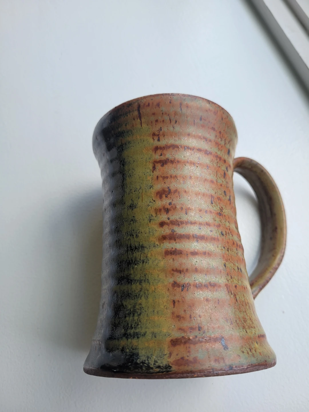 One Large Artisan Rustic Pottery Mug
