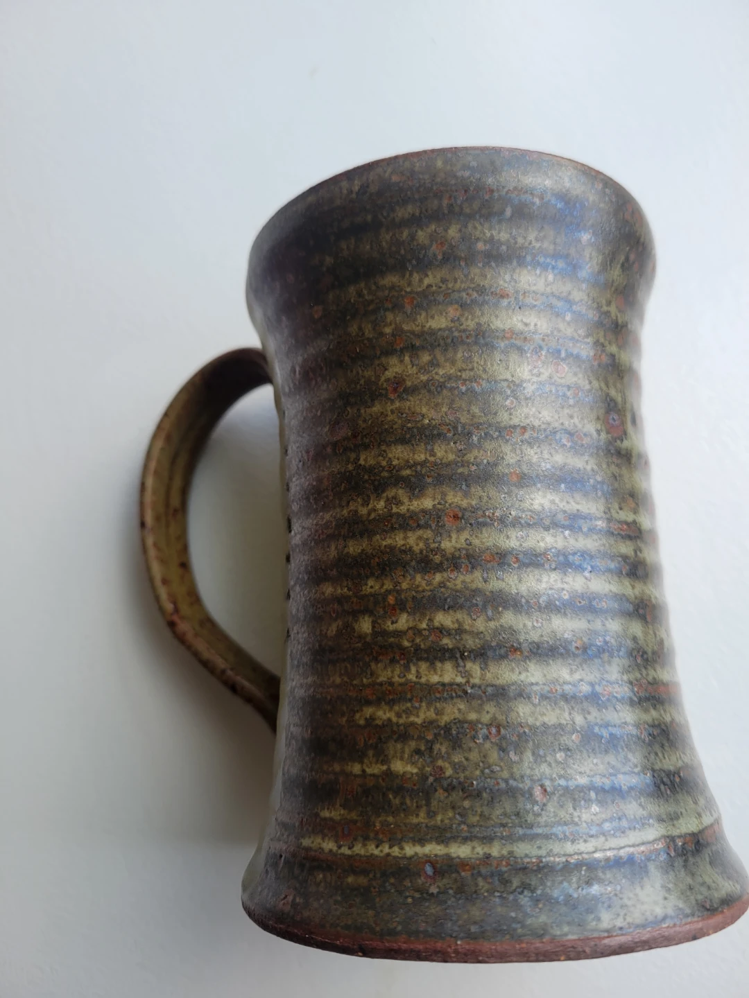 One Large Artisan Rustic Pottery Mug - photo 2