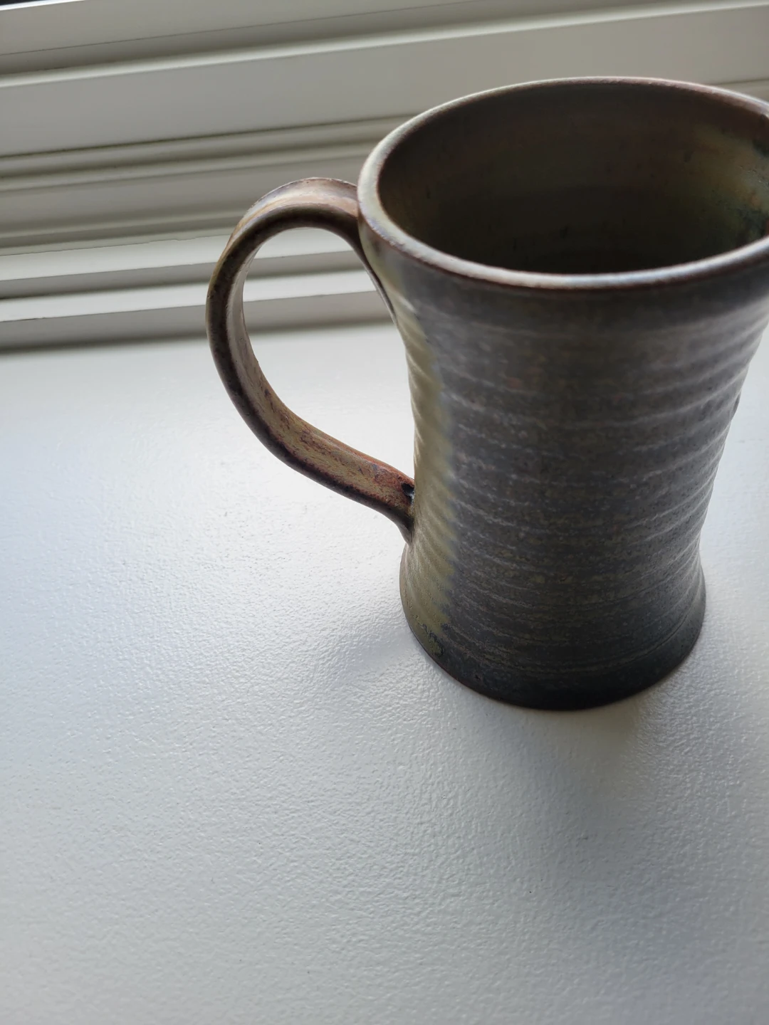 One Large Artisan Rustic Pottery Mug - photo 4