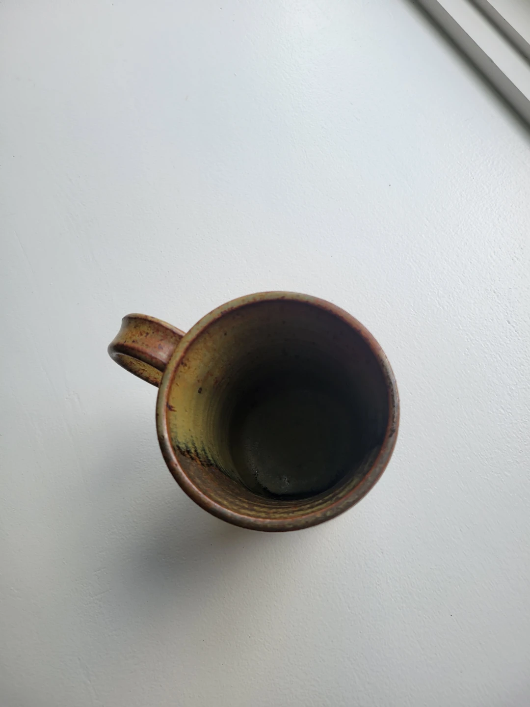 One Large Artisan Rustic Pottery Mug - photo 5