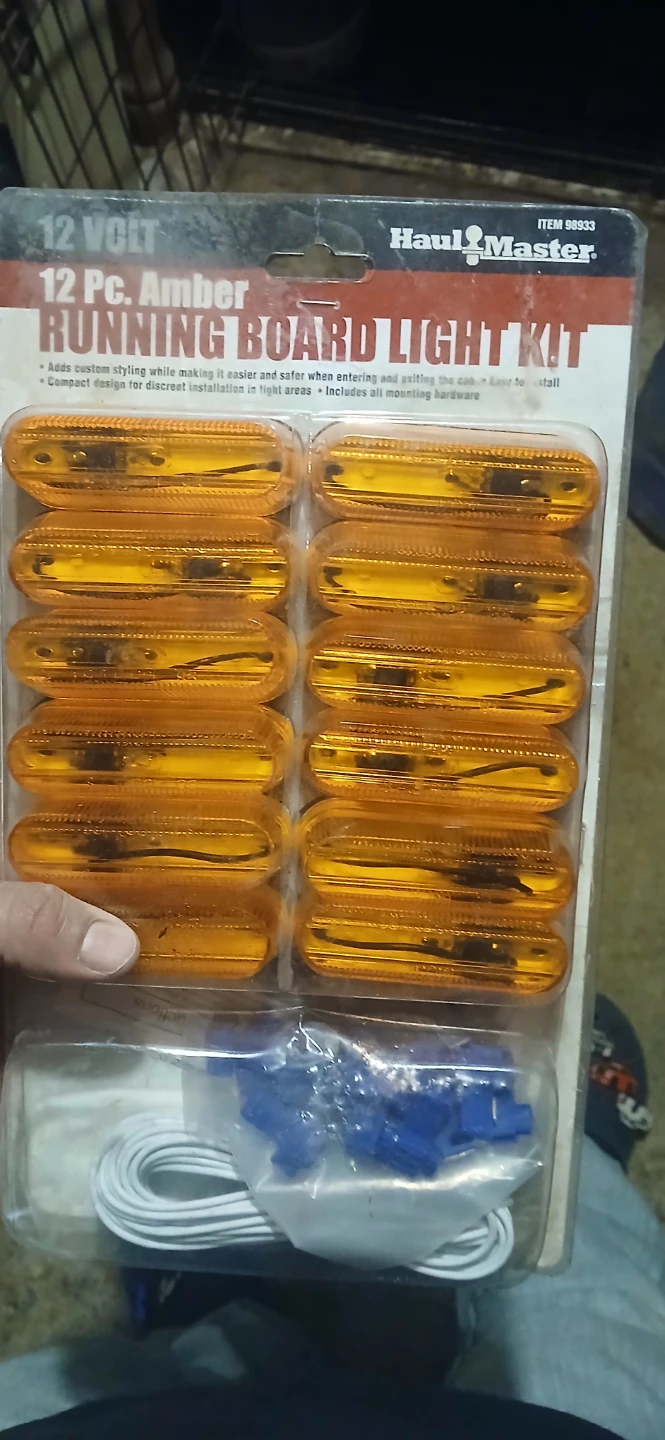 Haul-Master 12 Pc. Amber Running Board Light Kit 12 Volt