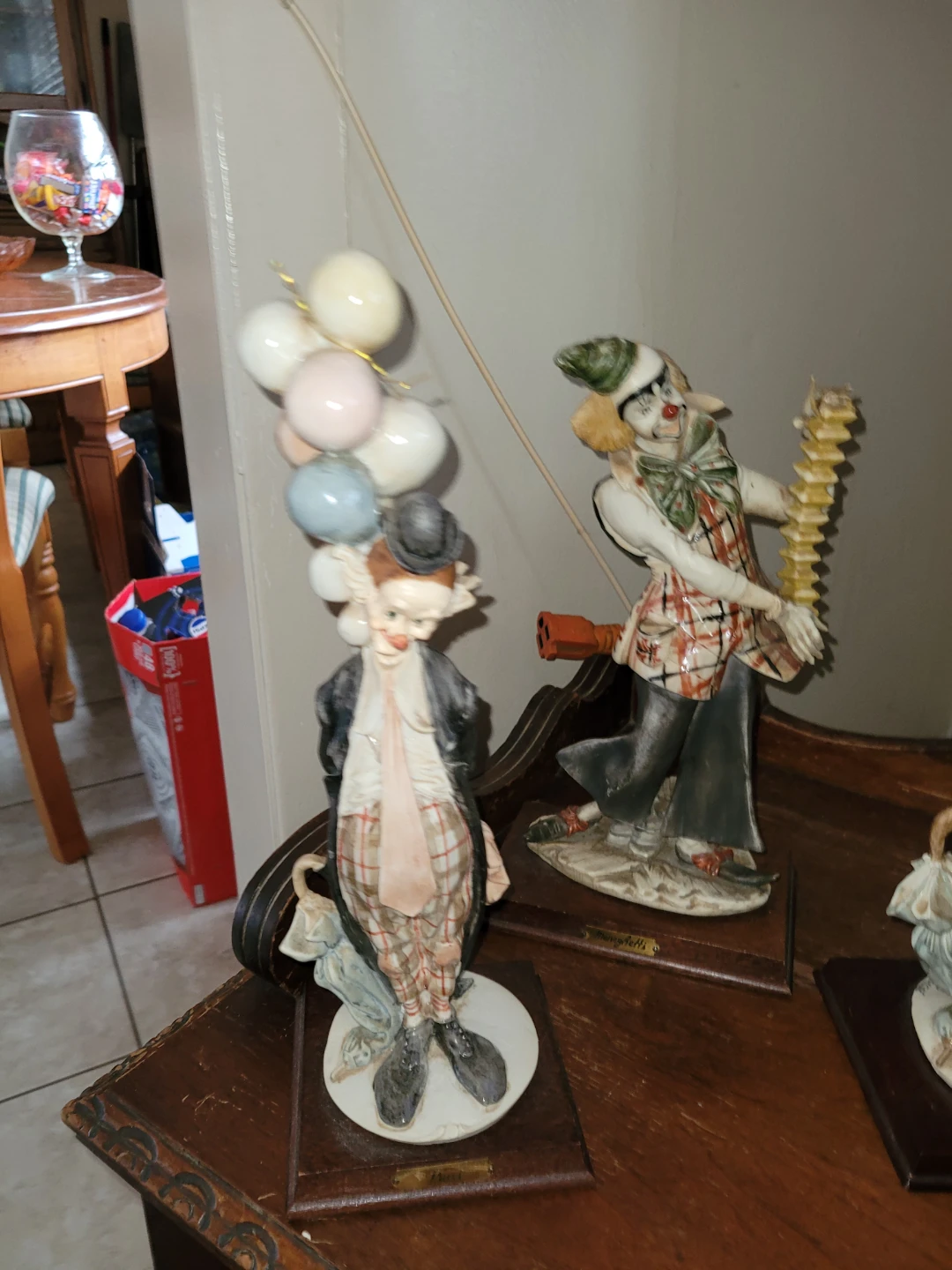 Set of 3  Pucci vintage Porcelain Clown Figurines - photo 2