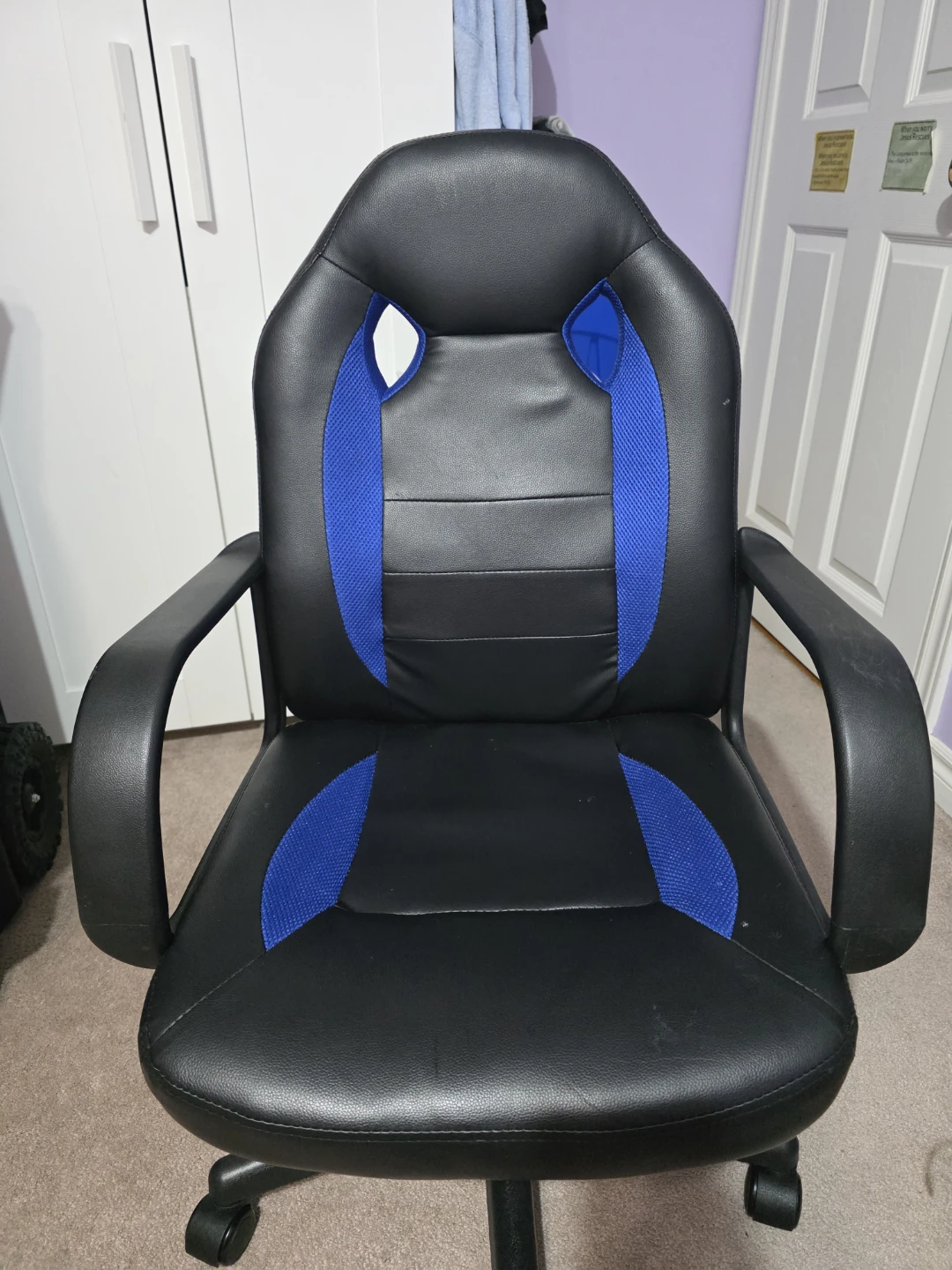 Black & Blue Racing-Style Ergonomic Gaming/Office Chair
