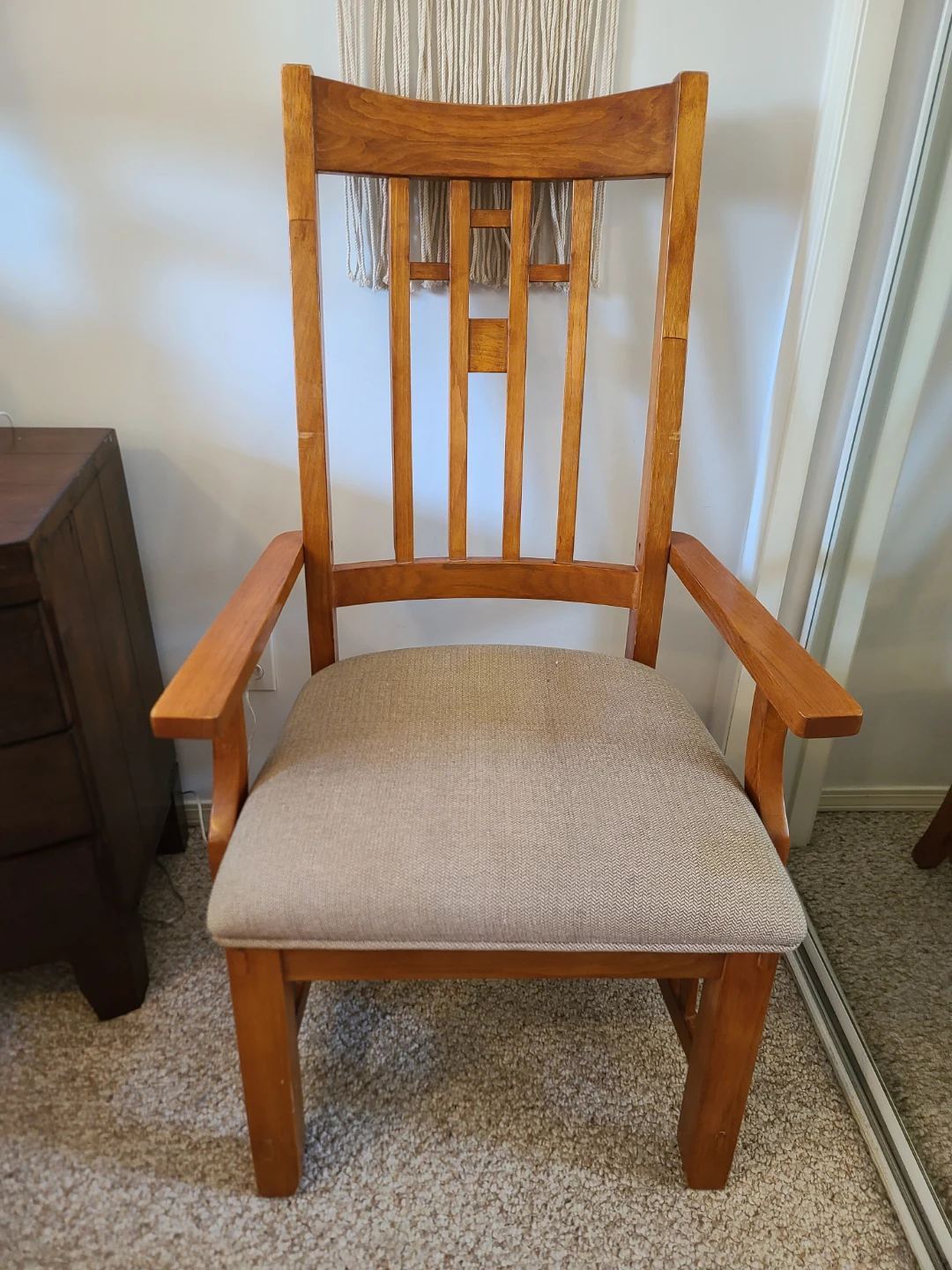 Wooden Dining room Set - Table,  8 Chairs and Hutch - photo 5