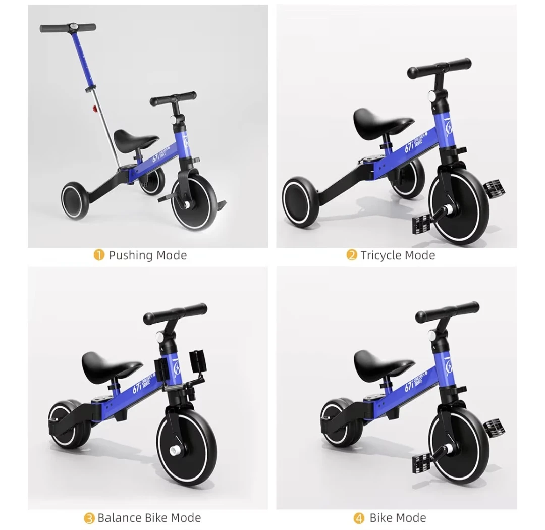 67i Toddler 5-in-1 Tricycle Balance Bike in Blue - photo 4