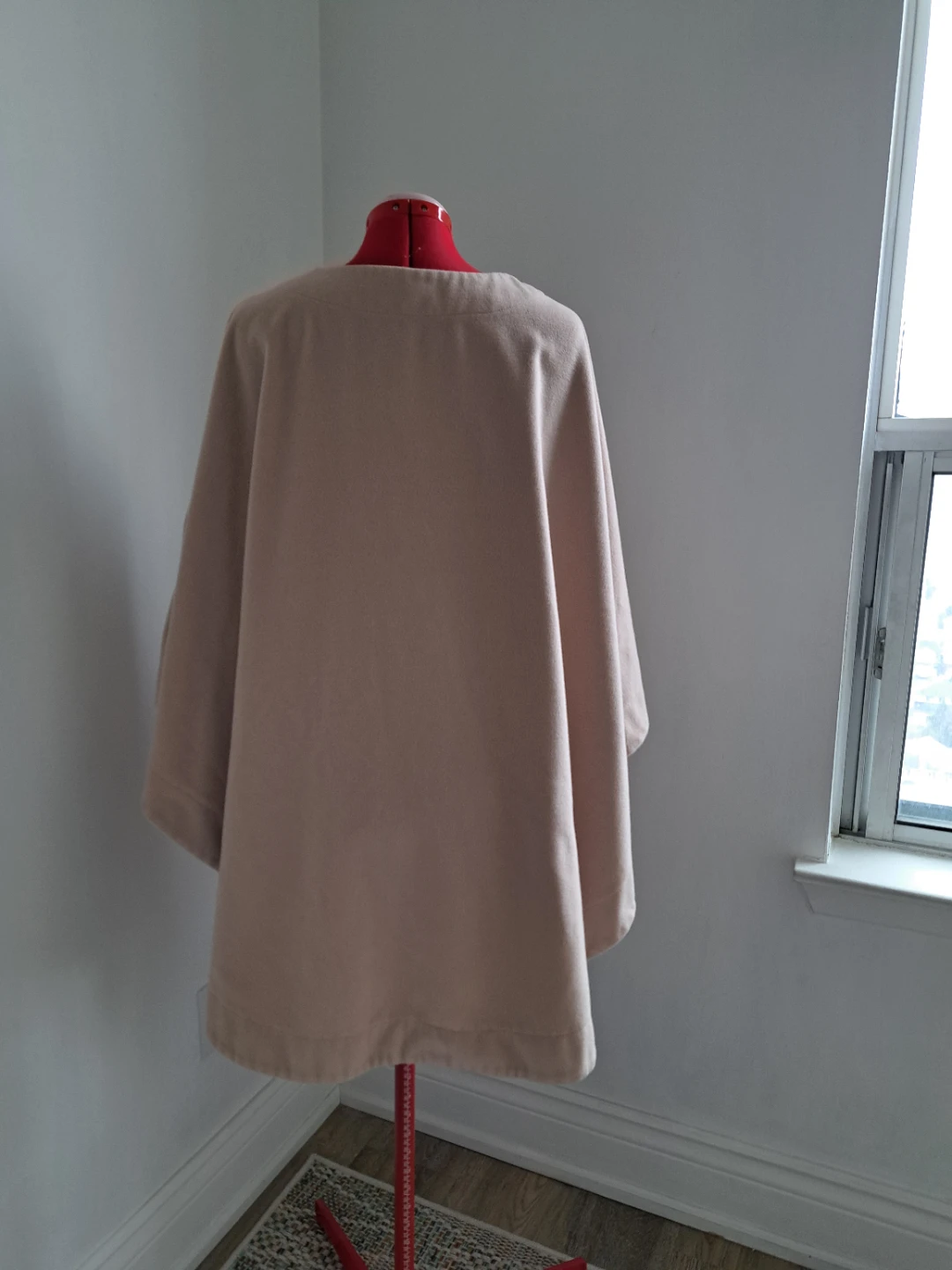 Women's Beige Fleece Cape/Wrap - photo 5