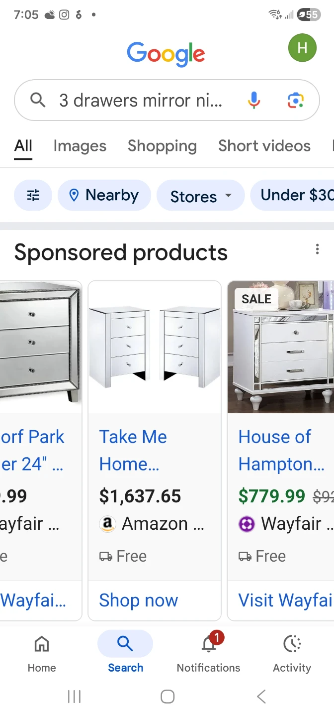 2 mirror night stand stabds - photo 4