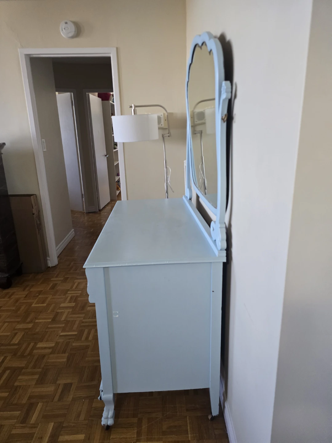 Light Blue Dresser with Mirror - photo 2