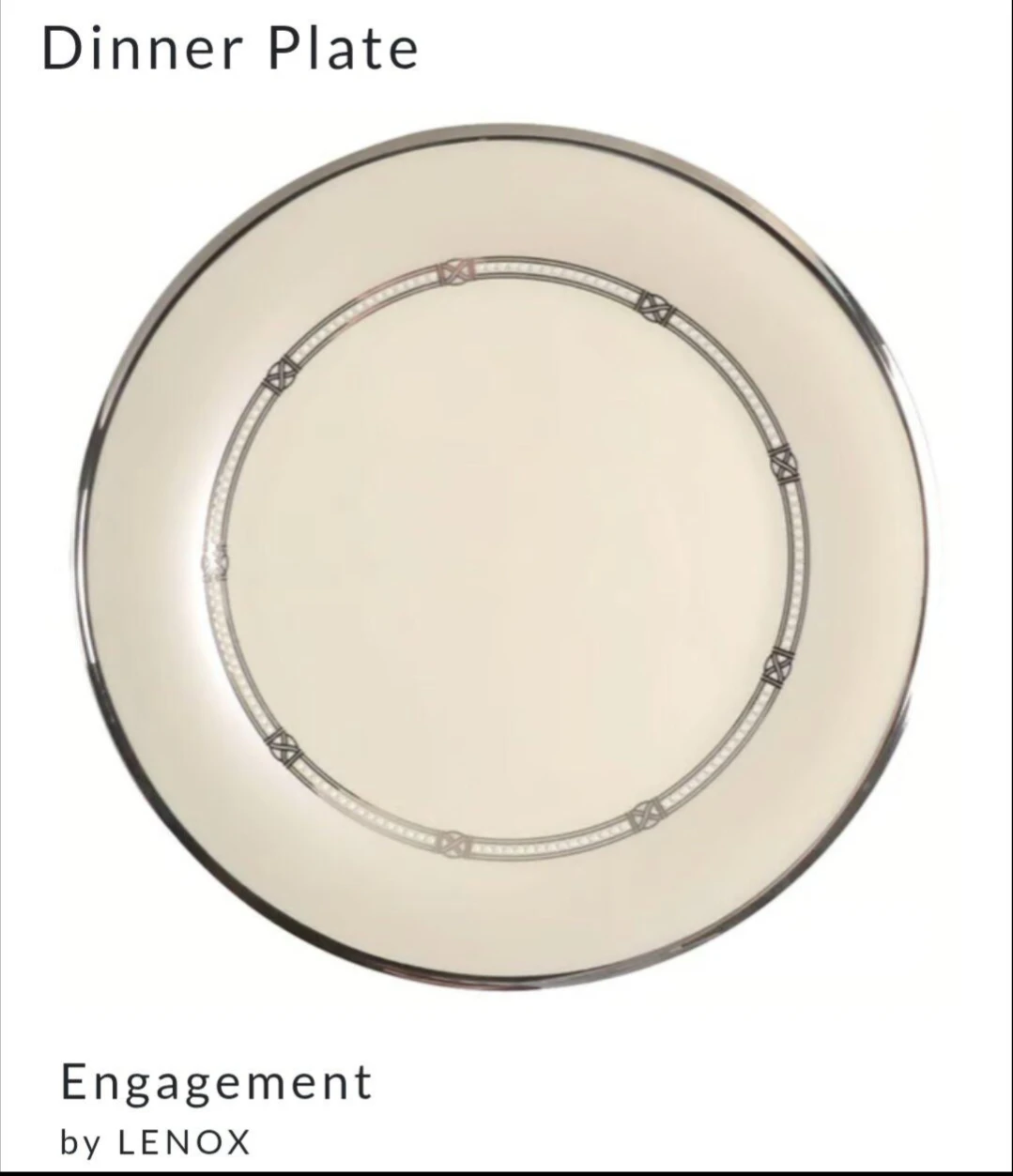 Lenox Engagement Dinner Plate