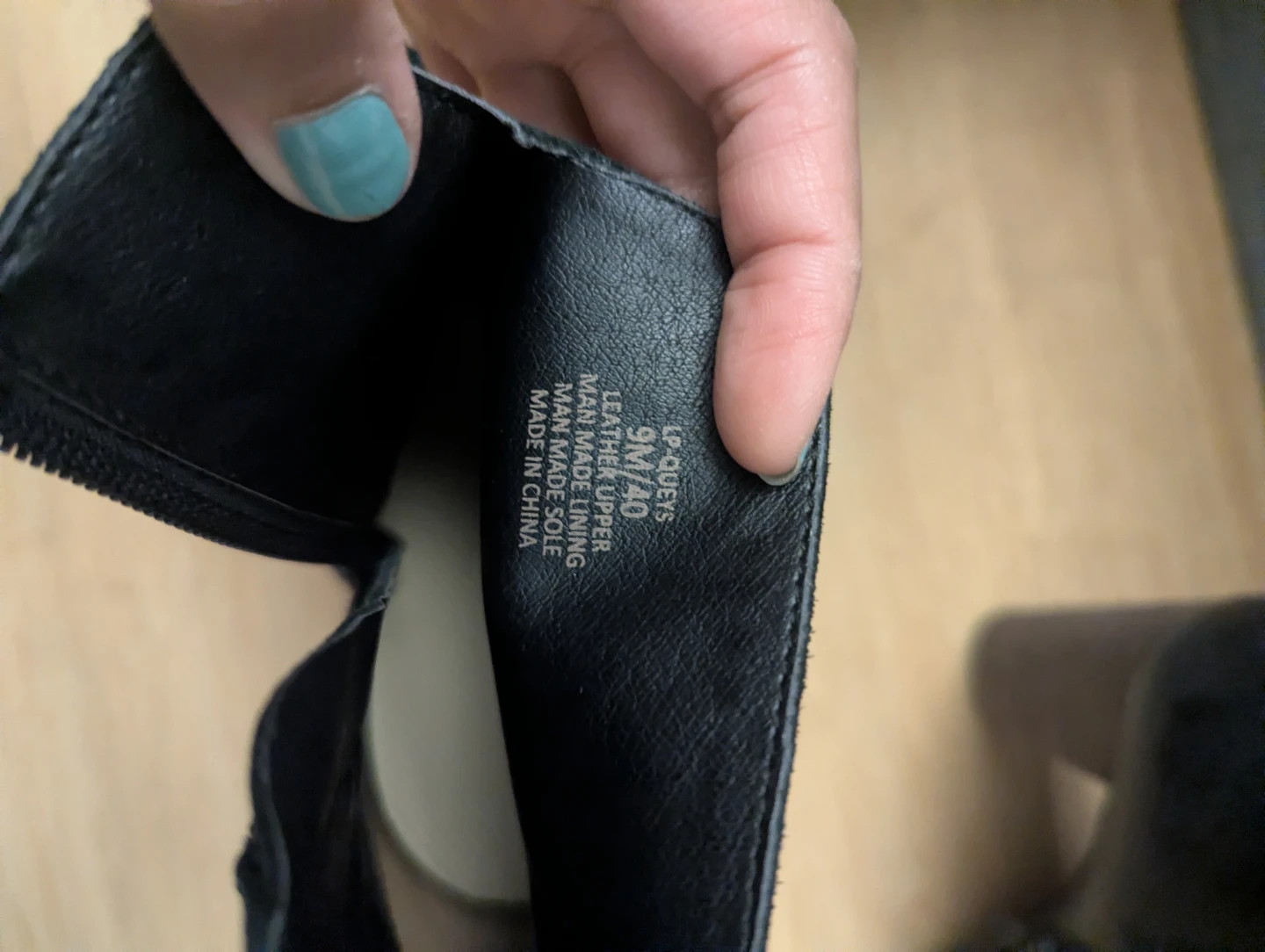 Lucky Brand Black Leather Zip Platform Boots - photo 3