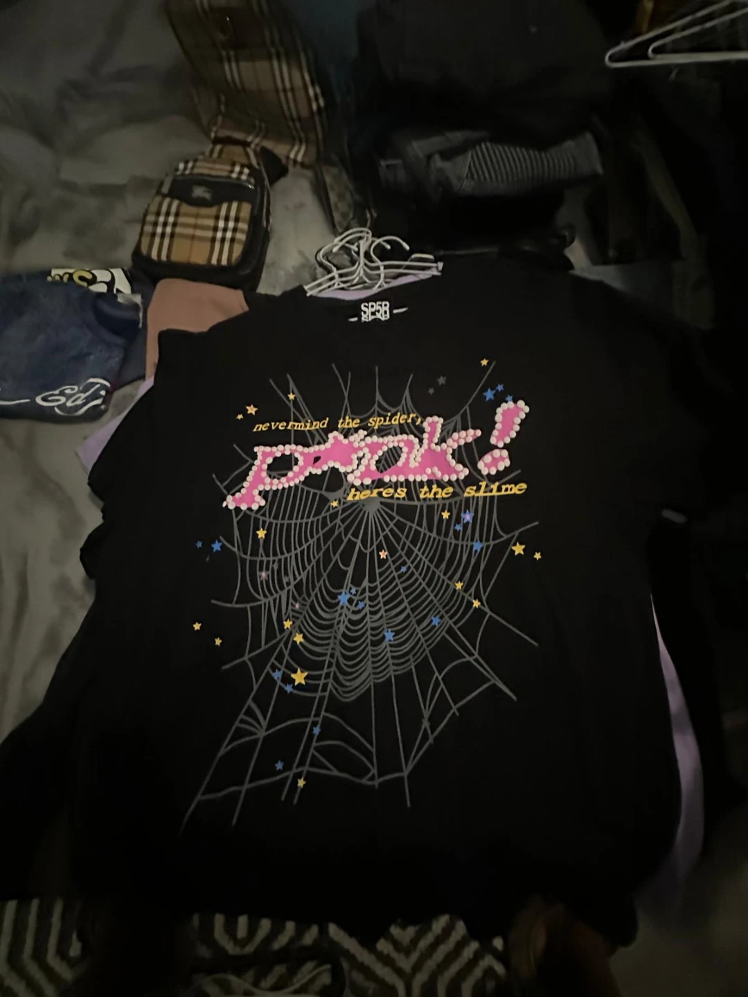 SP58 Nevermind the Spider Pink T-Shirt
