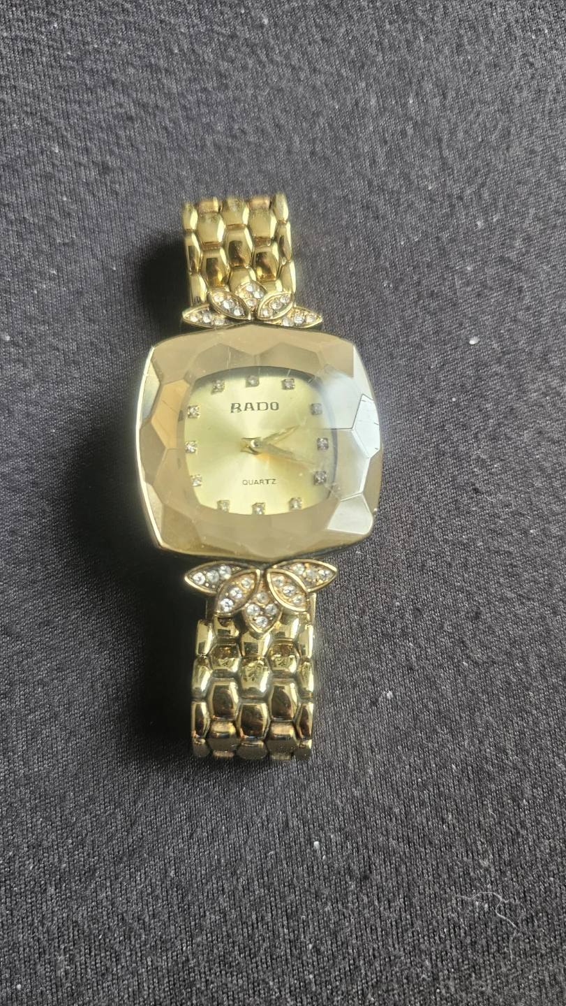 Rado Quartz Women's Watch - Gold Tone with Rhinestone Accents - photo 3
