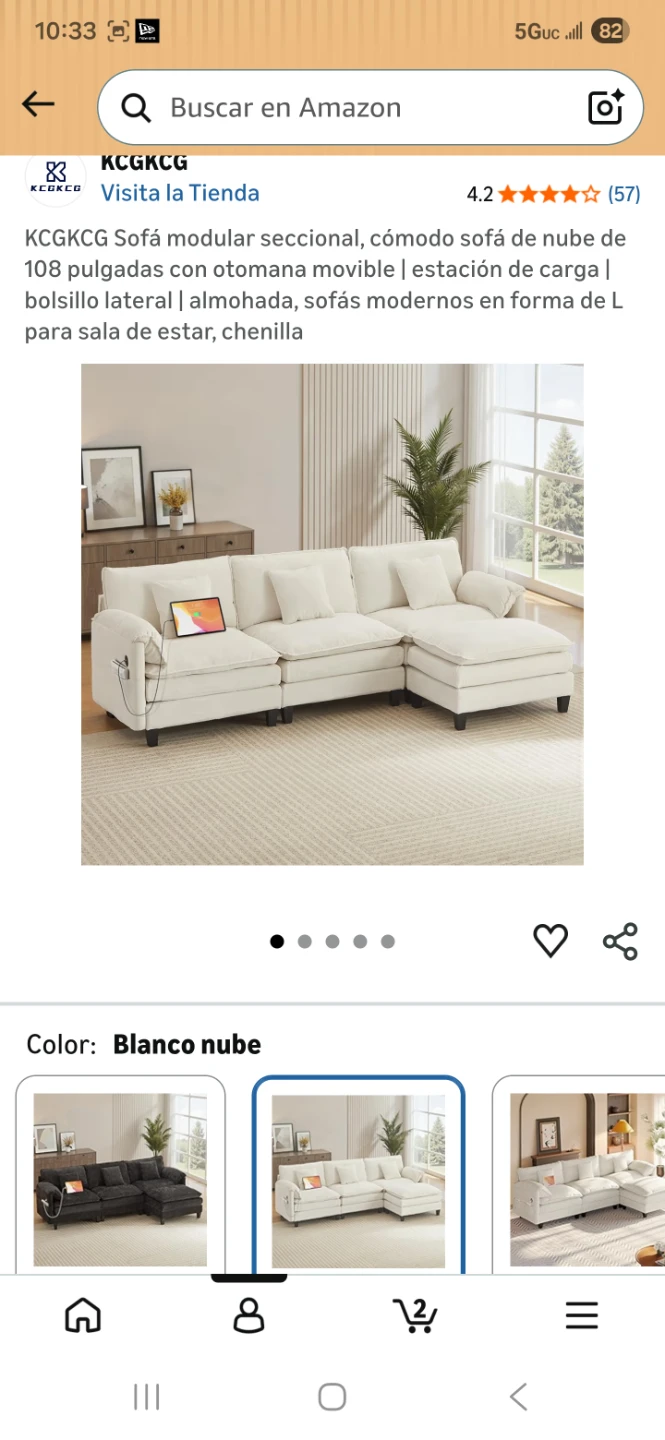 KCGKCG Sectional Sofa - photo 2