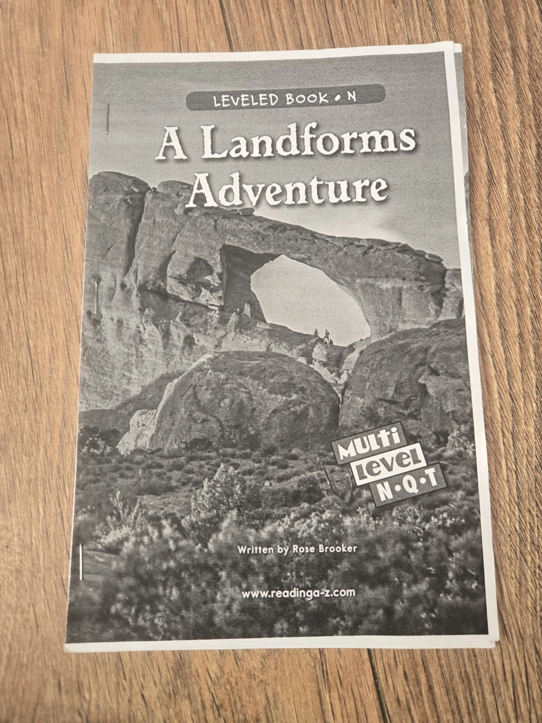A Landforms Adventure Leveled Book N