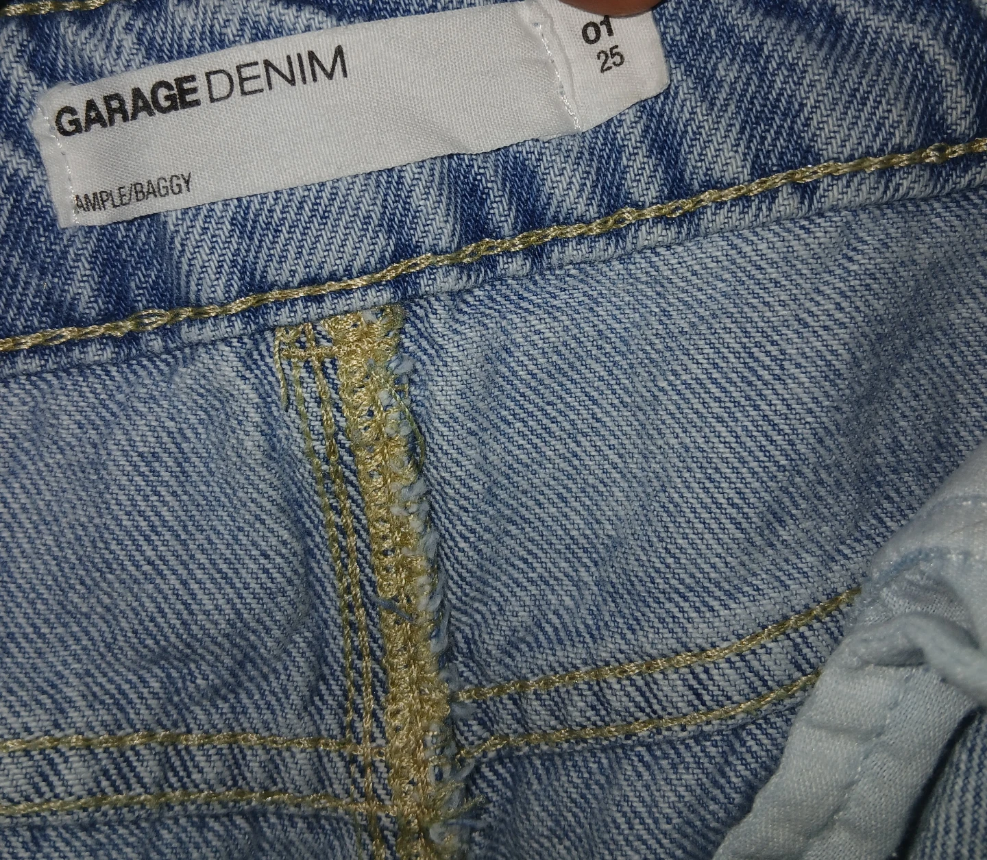 Garage Denim Light Wash Baggy Jeans - Size 01 - photo 2