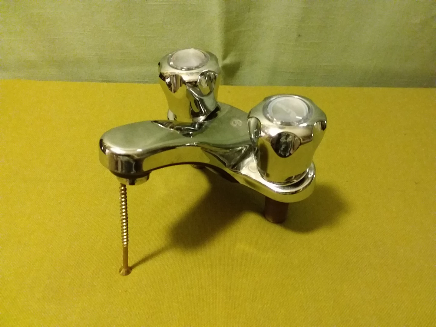 🚿 🆕 Waltec Chrome Two-Handle Faucet 🚿 🆕