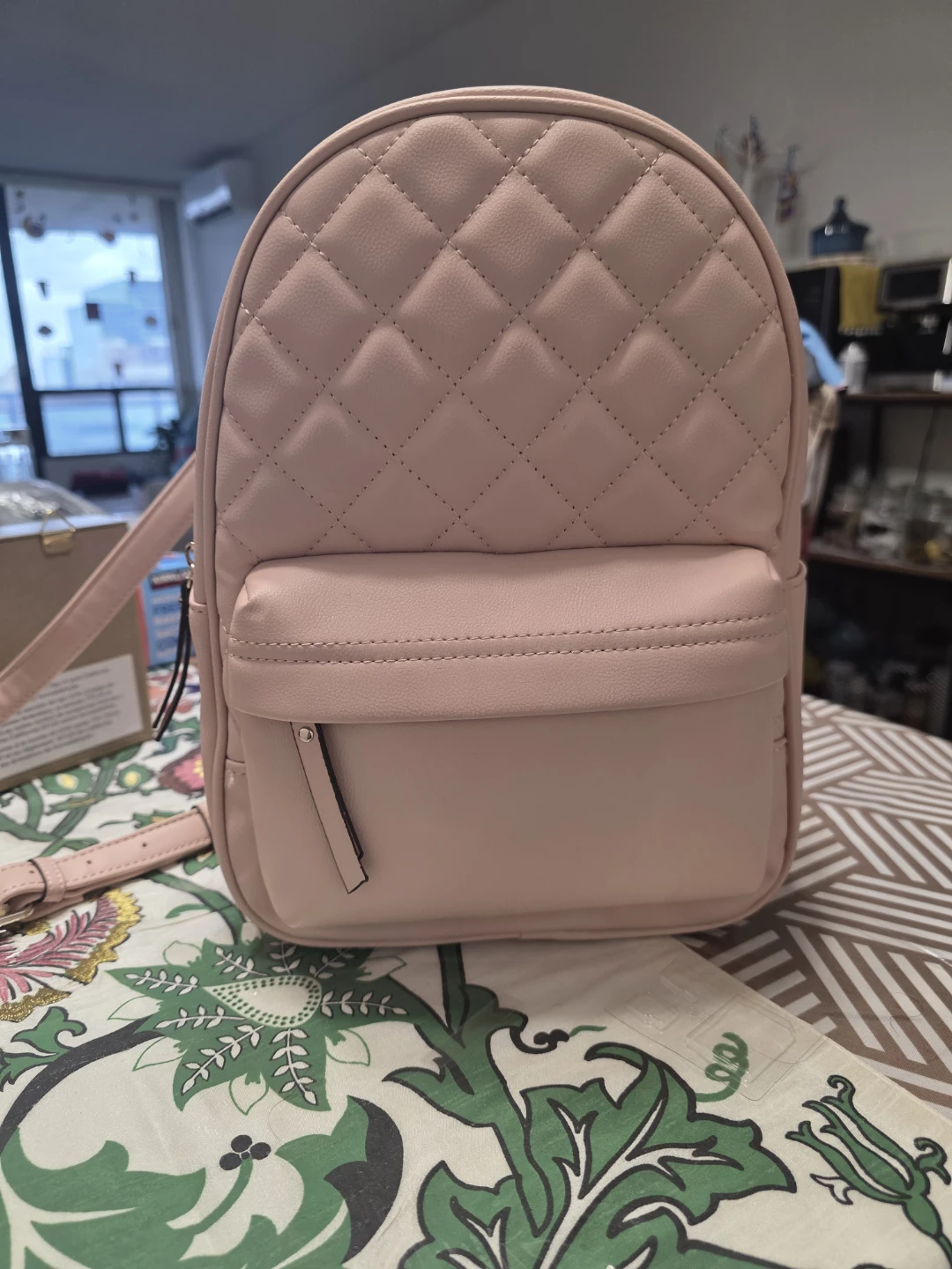 Time Tru Pink Quilted Mini Backpack - photo 2