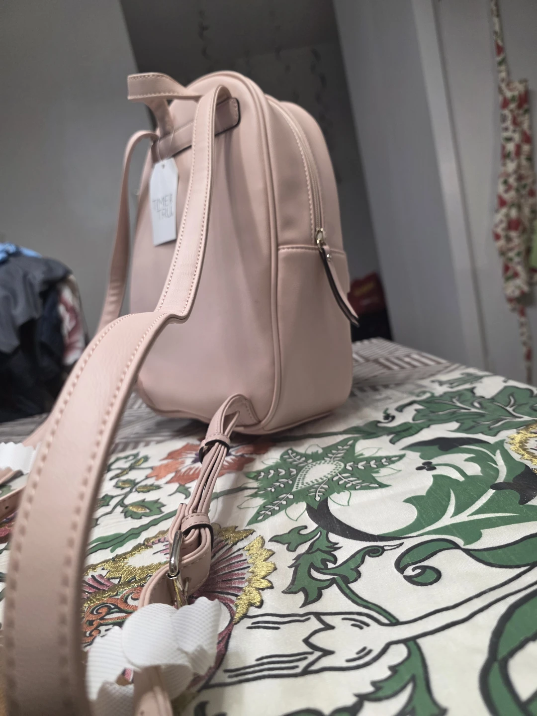 Time Tru Pink Quilted Mini Backpack - photo 3