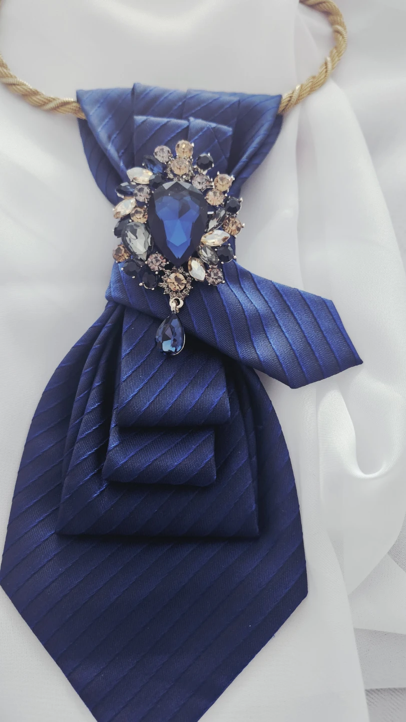 Handmade necktie/ brooch necklace - photo 2