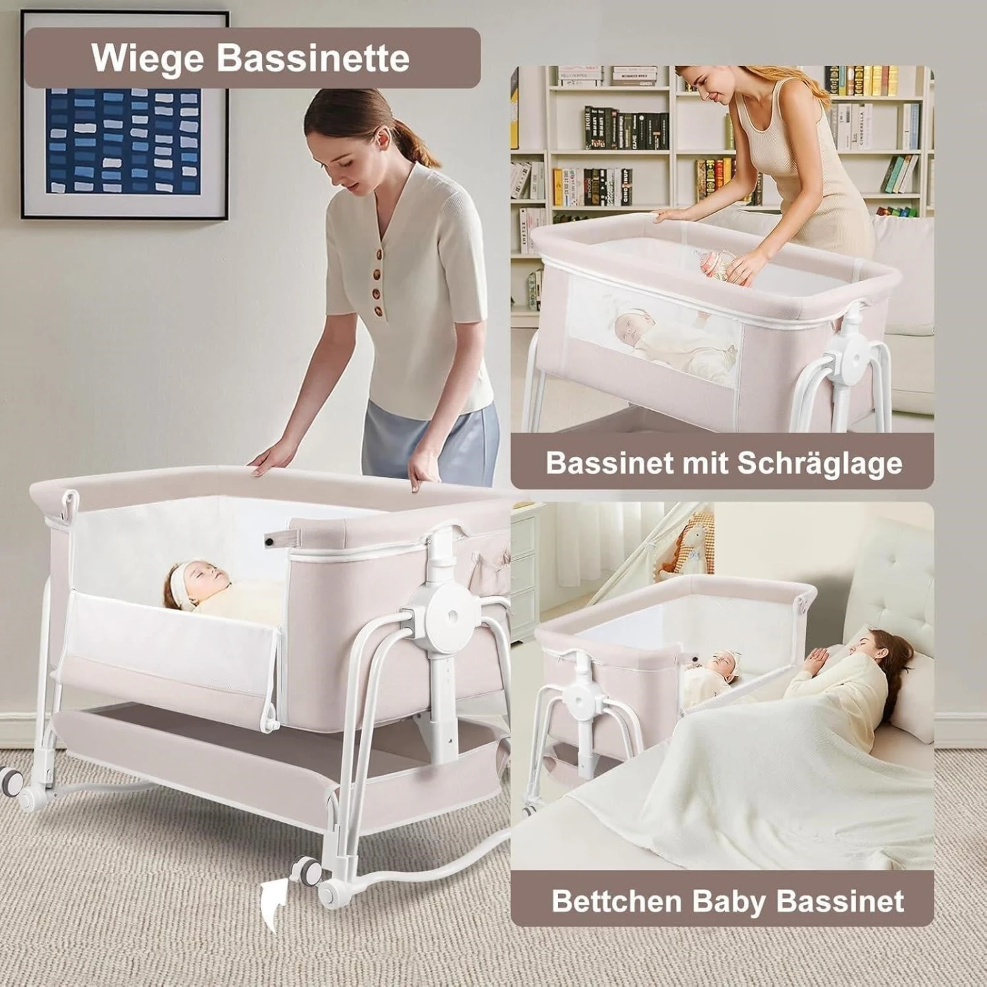 Brand New>>Baby Bassinet Bedside Sleeper - photo 4