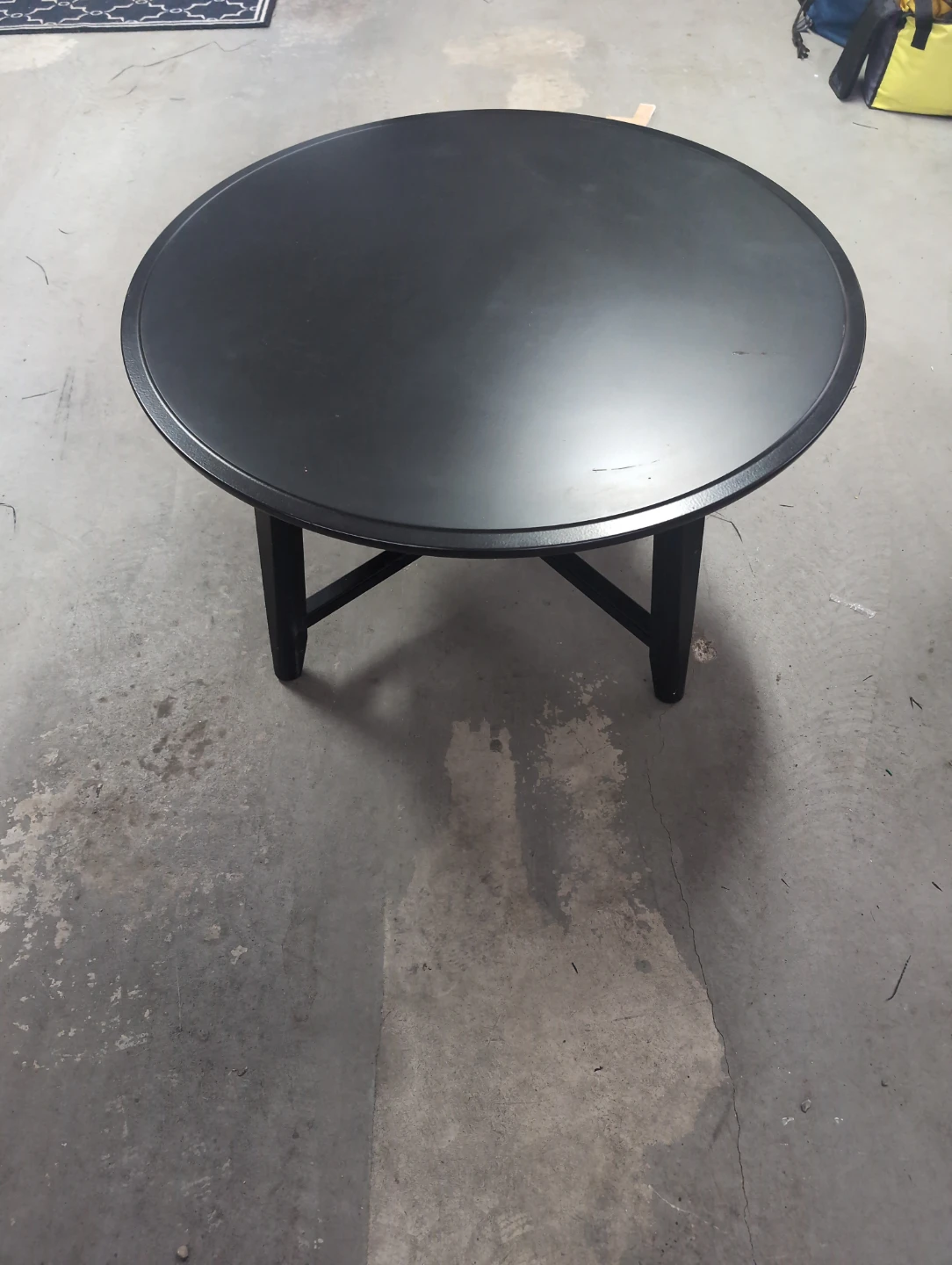 Black Round Coffee Table