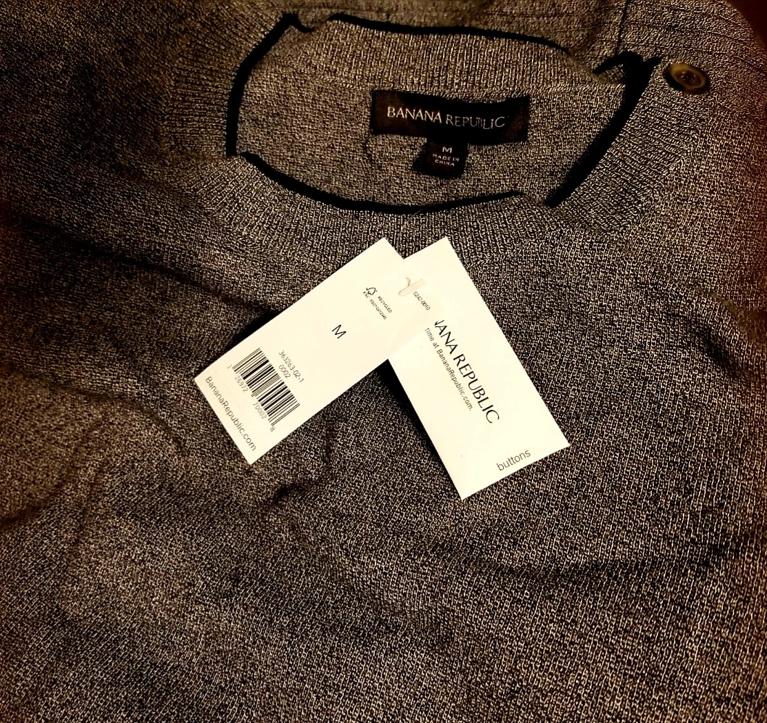 NWT Banana Republic Women's Gray Knit Sweater Dress