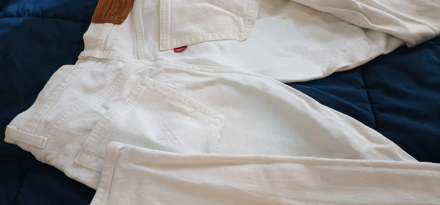 Levi’s Ribcage Straight Jeans - White - Size 27 (Like New) - photo 5
