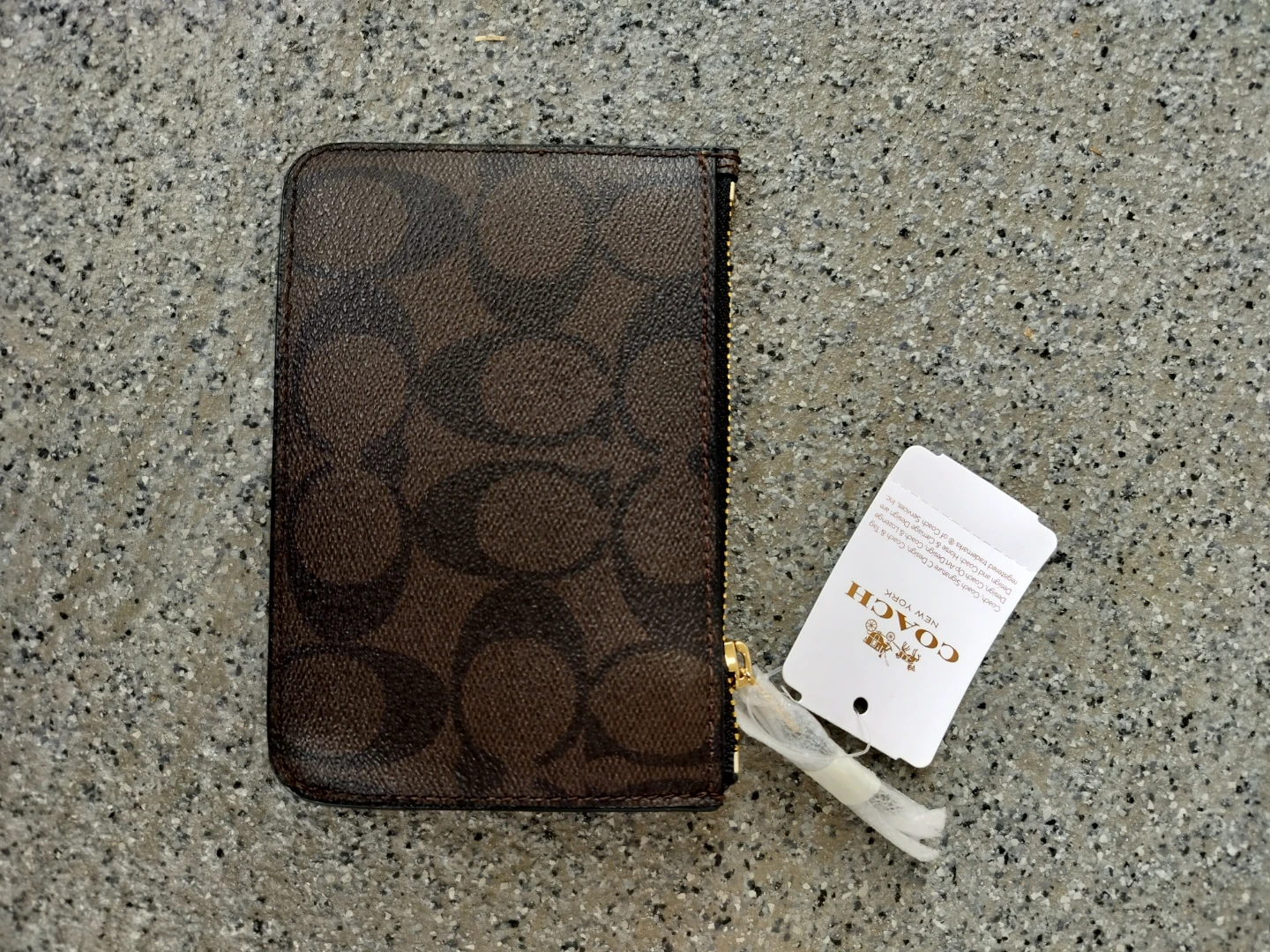 COACH Signature Card Holder Brown - photo 2