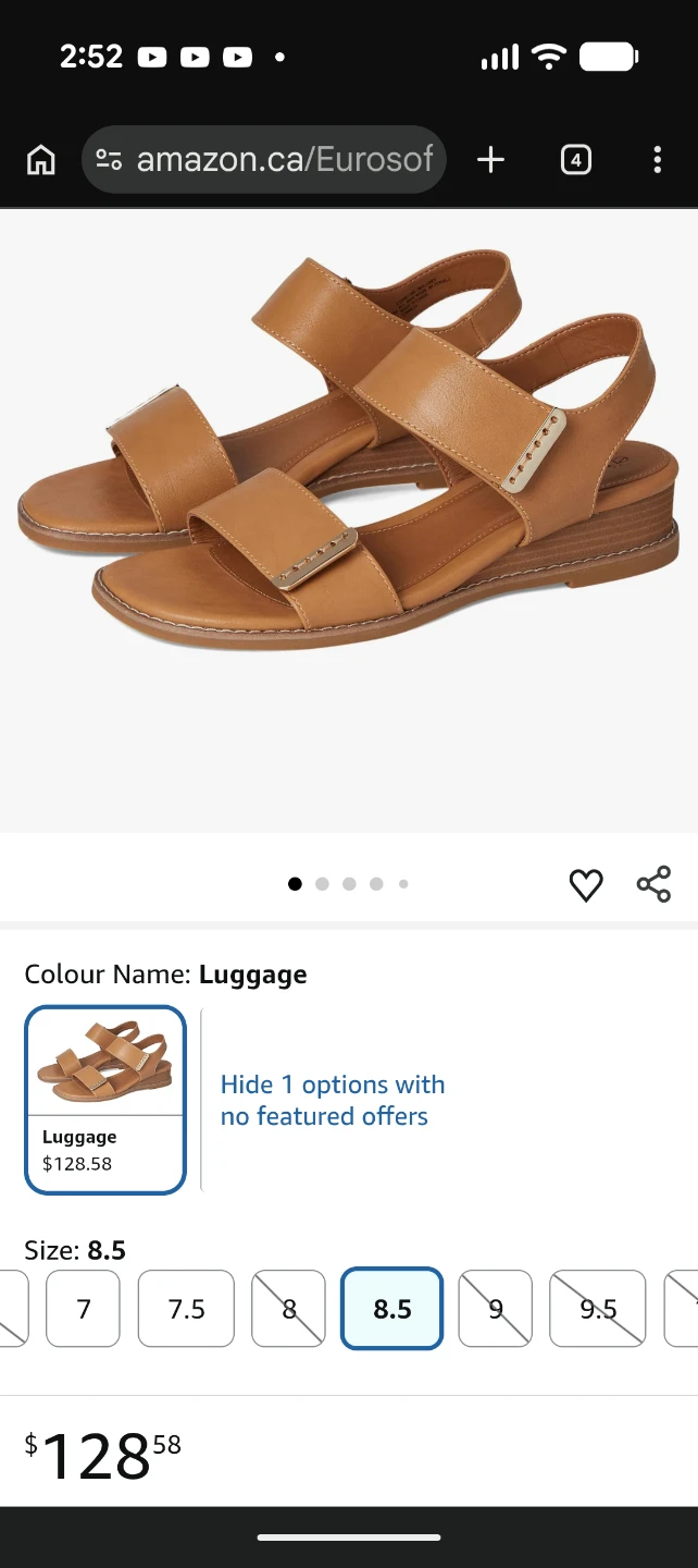 Eurosoft "Tamika" Wedge Sandals sz 41 - photo 5