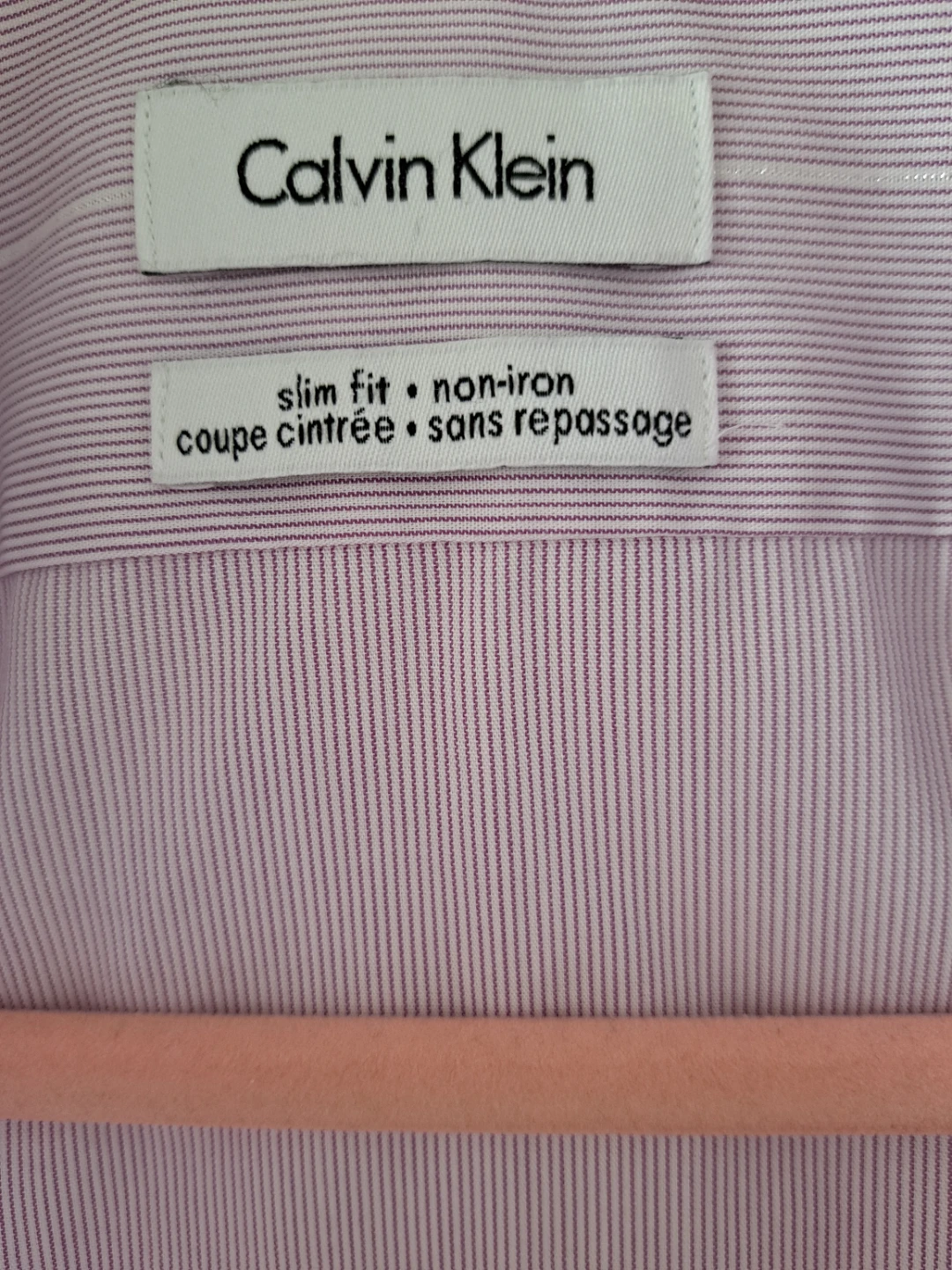 Calvin Klein Slim Fit Non-Iron Dress Shirt - photo 2