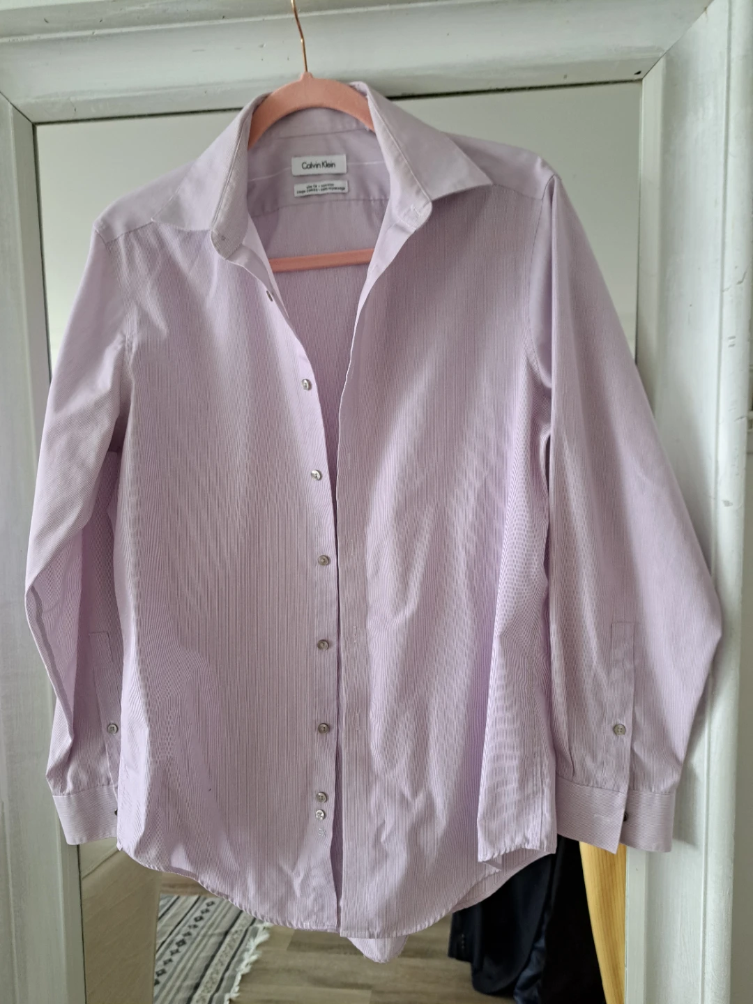 Calvin Klein Slim Fit Non-Iron Dress Shirt - photo 3