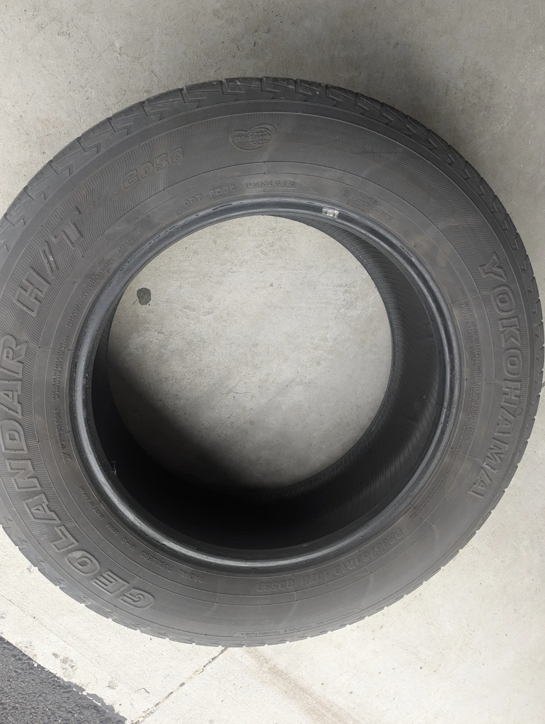 Yokohama Geolandar H/T G056 P255/60R18 107H Tire - photo 3