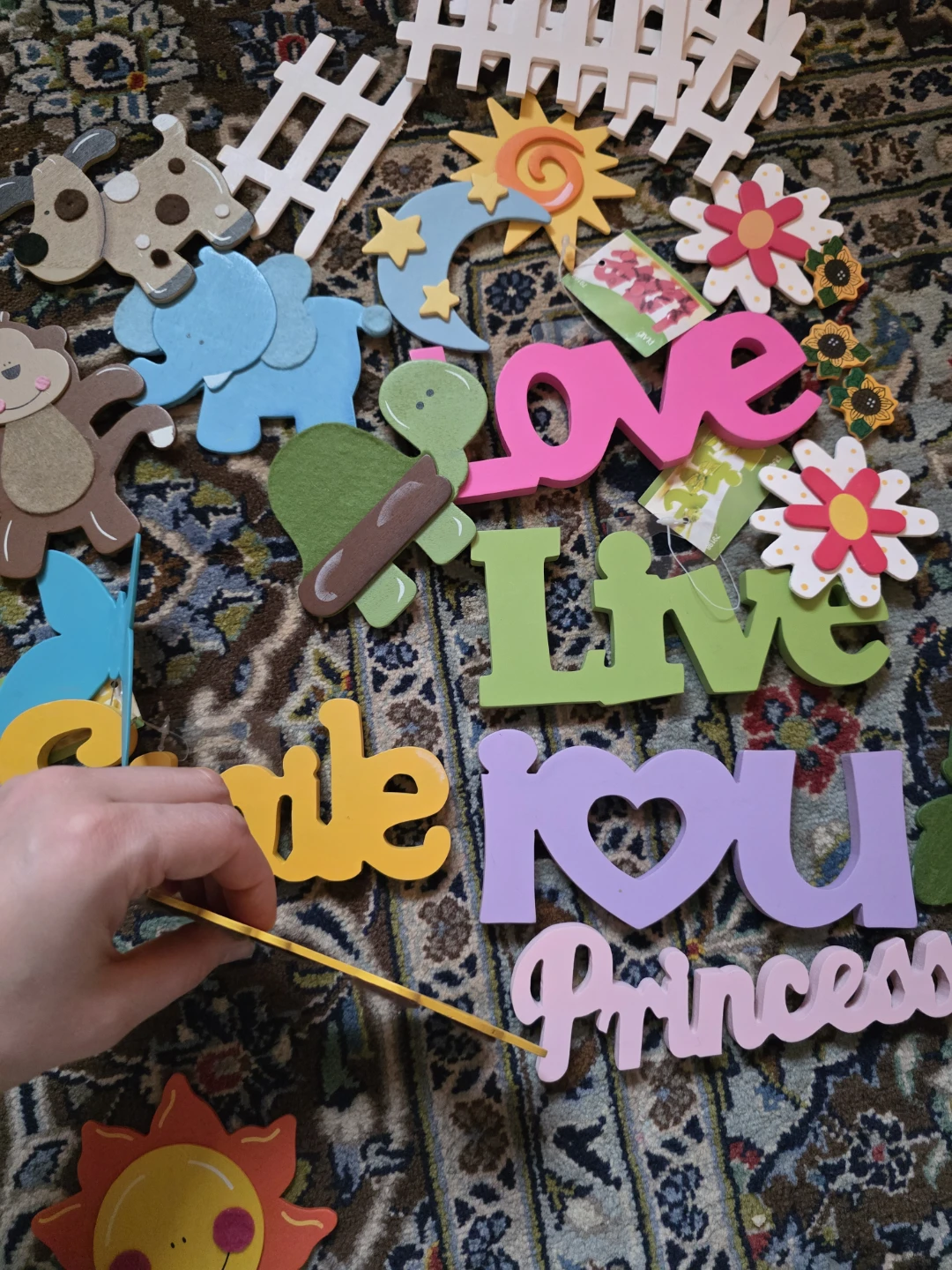 Assorted Craft Decor - Love, Live, Smile, Princess - photo 3